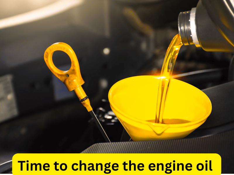 Perfect time to change oil 